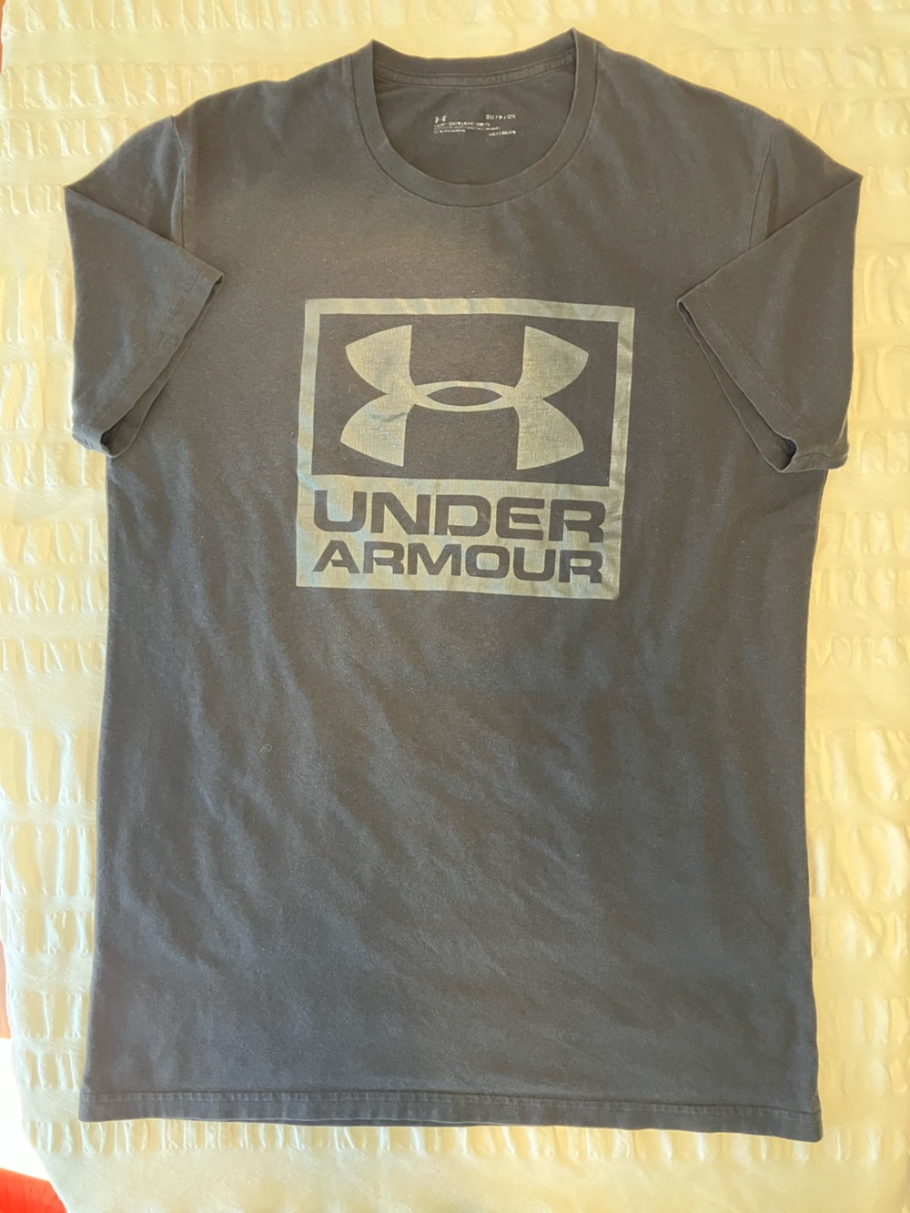 Under Armour Heather Charcoal Logo Tee